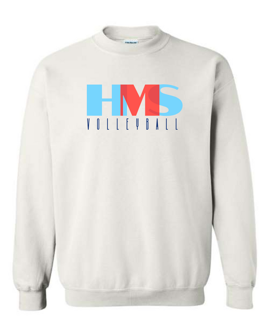 HMS | Gildan Crew Neck Sweatshirt - WHITE