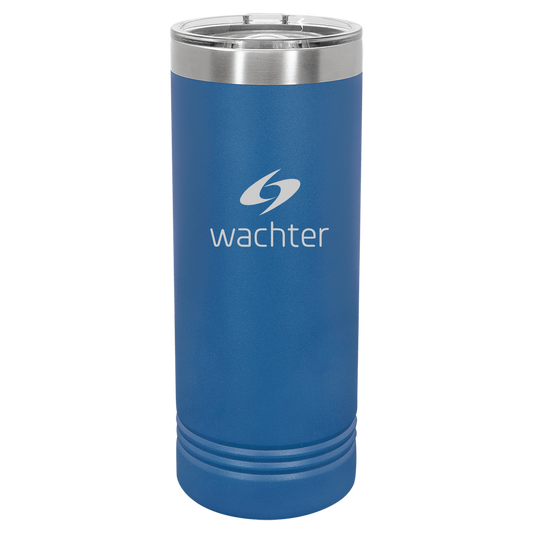 WACHTER - 22 oz. Royal Blue Skinny Tumbler With Slider Lid & Straw