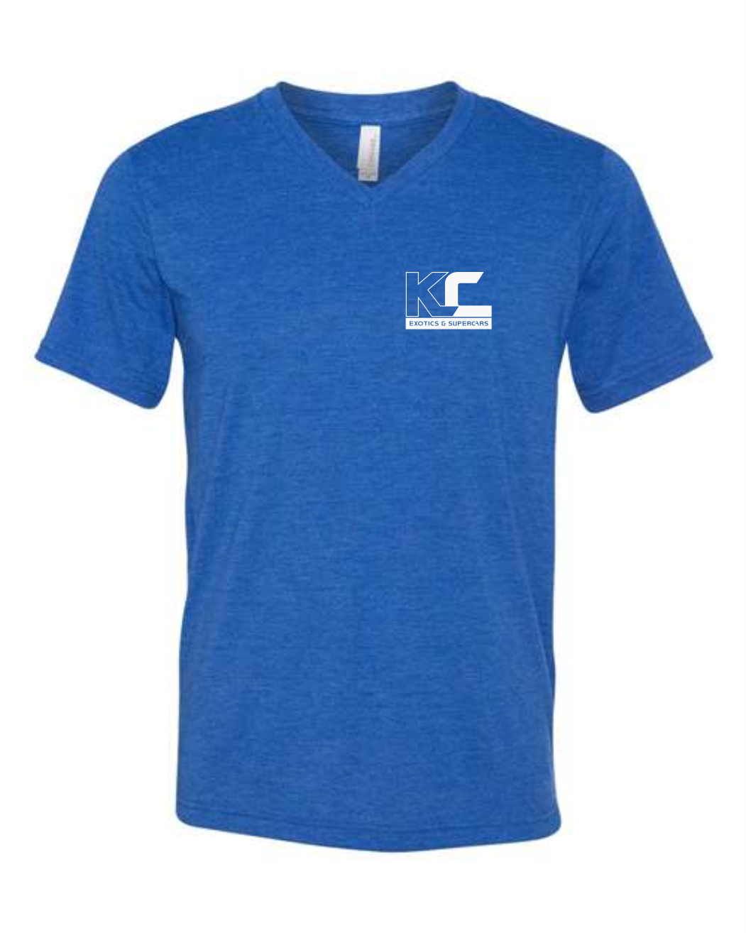 KCE BRANSON | True Royal Triblend V-Neck Short Sleeve Tee - 3415