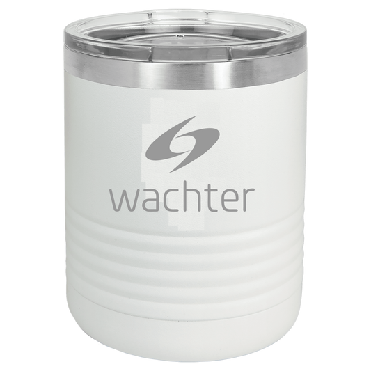 WACHTER - 10 oz. White Tumbler With Lid