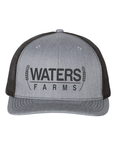 WATERS FARMS EMBROIDERED HEATHER GREY/BLACK