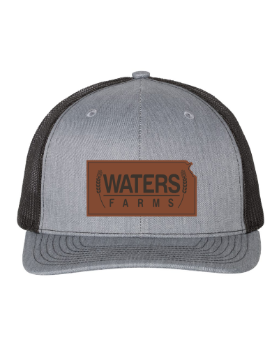 WATERS FARMS LEATHER PATCH HEATHER GREY/BLACK