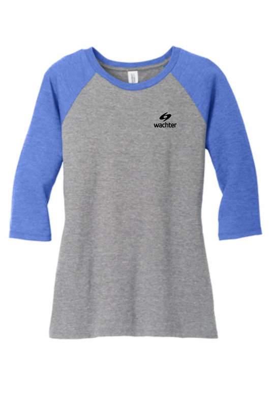 WACHTER - ***LADIES*** District Perfect Tri 3/4 Sleeve Raglan (DM136L)